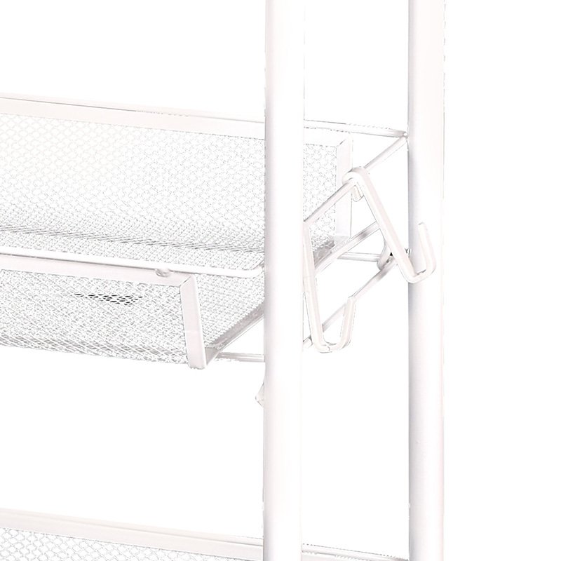 Beauty Salon Furniture Trolley Cabinet Cart Professional Kitchen Tool Storage Trolley Metal Plastic 2021 Tenice 3 Tier 4-wheels