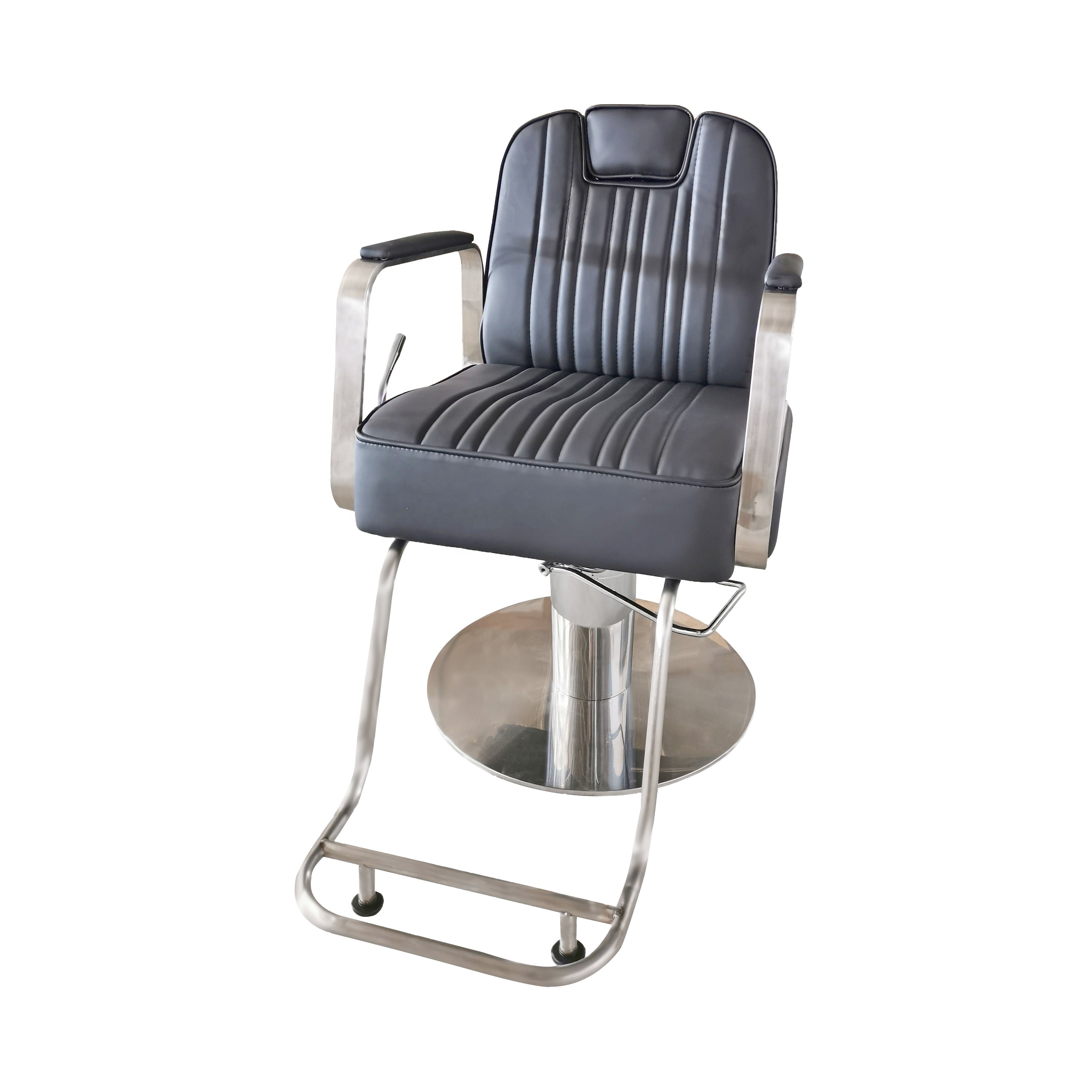Yimmi Gold Barber Shop Hairdressing Chair Synthetic Leather Hair Beauty Salon Furniture Reclining Salon Chair