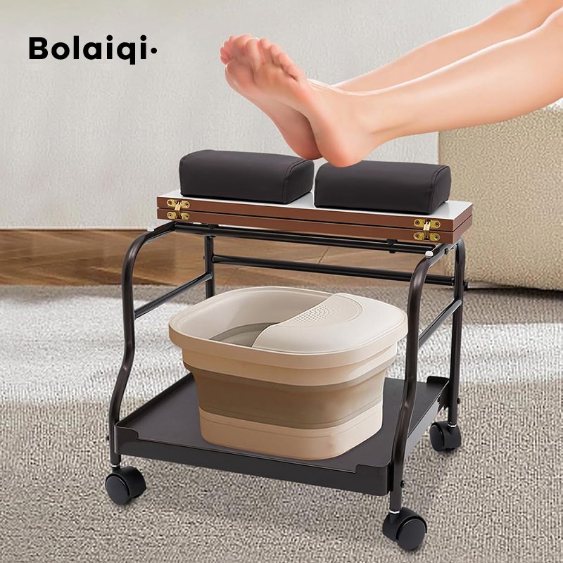 Bolaiqi portable manicure pedicure trolley salon furniture pedicure trolley cart for plastic feet soaking tube sink