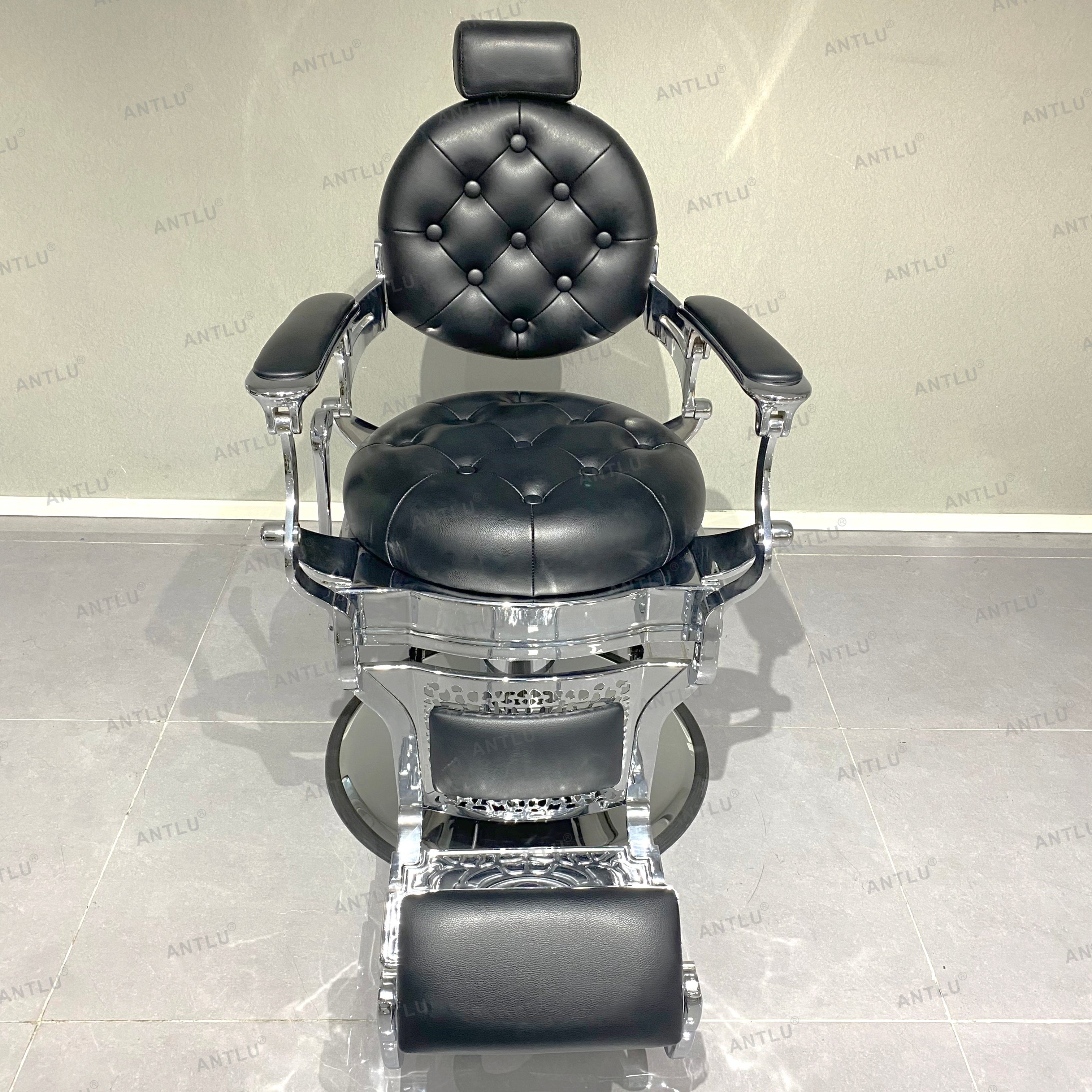 Vintage heavy duty metal Salon chairs Shop Wholesale salon furniture Hairdressing Vintage barber chair for man