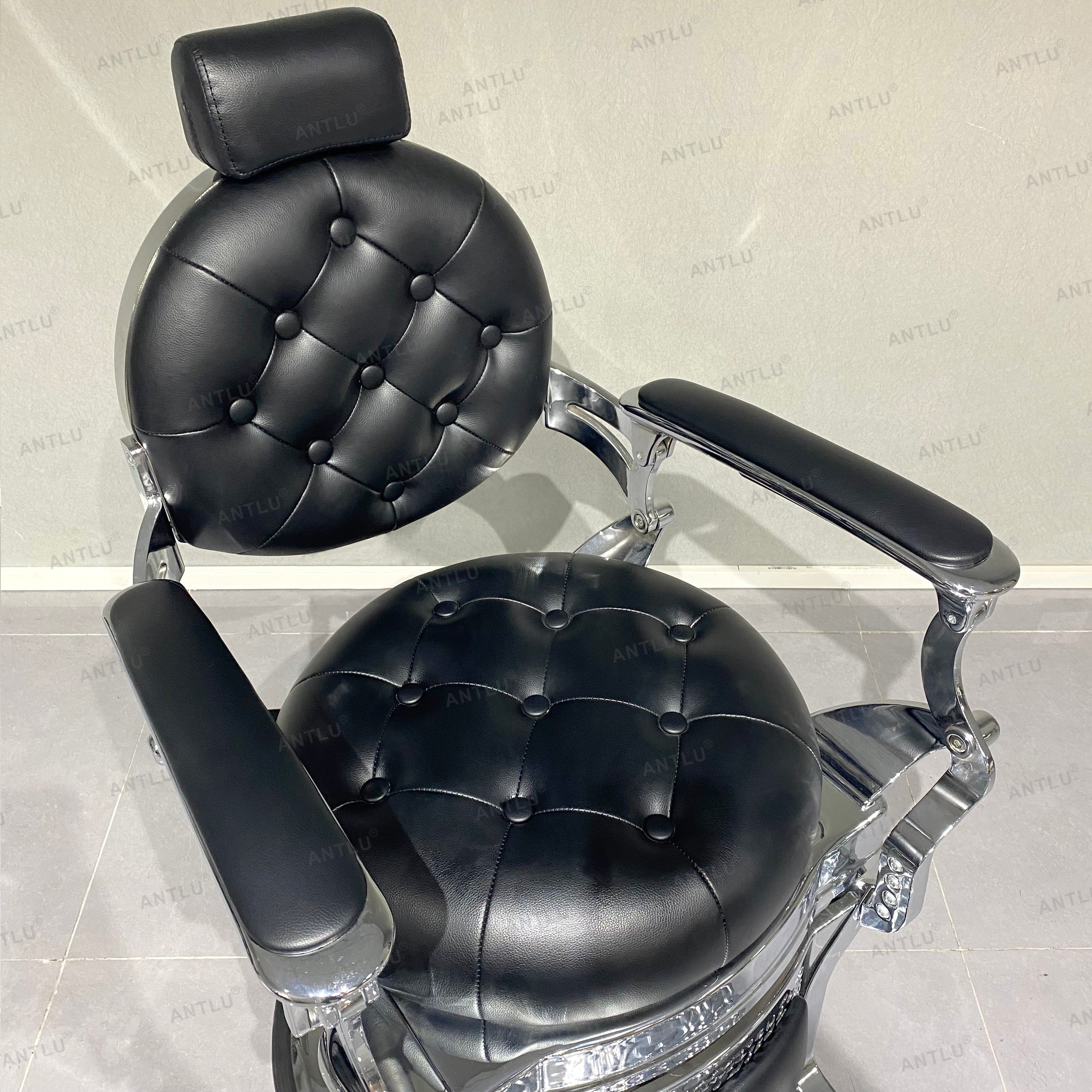Vintage heavy duty metal Salon chairs Shop Wholesale salon furniture Hairdressing Vintage barber chair for man