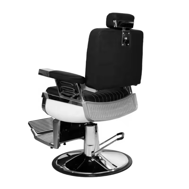 SW Belmont Barber Chair Reclining Leather Hairdressing Chair with Massage Feature for Salon or Home/Hotel Furniture