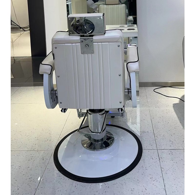 Modern High Quality Luxury Hydraulic Leather Black Beauty Hair Barber Shop Products Portable Metal Salon Barber Chair