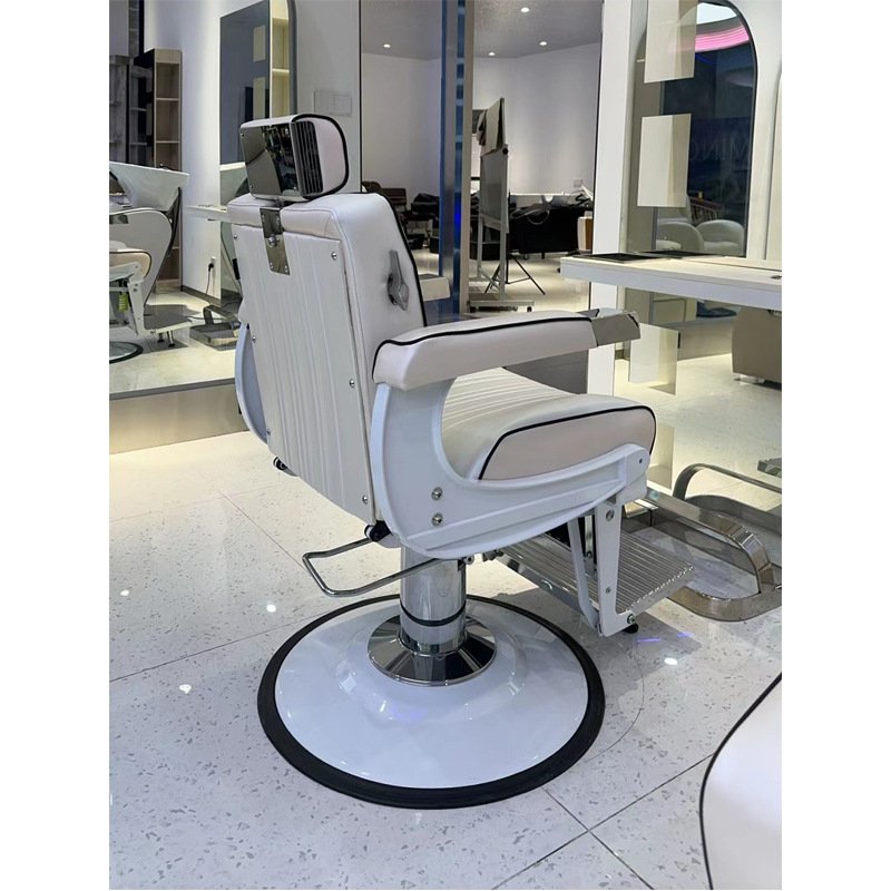 Modern High Quality Luxury Hydraulic Leather Black Beauty Hair Barber Shop Products Portable Metal Salon Barber Chair