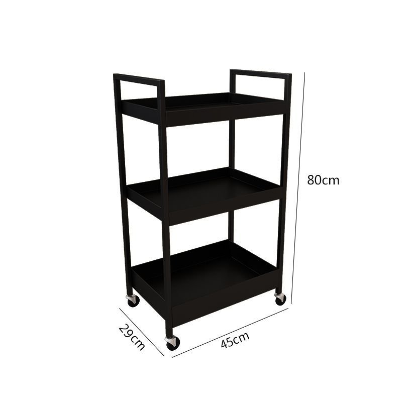 Golden Metal Salon Furniture Beauty Salon Three Layers Simple Fashion Iron Hairdressing Trolley
