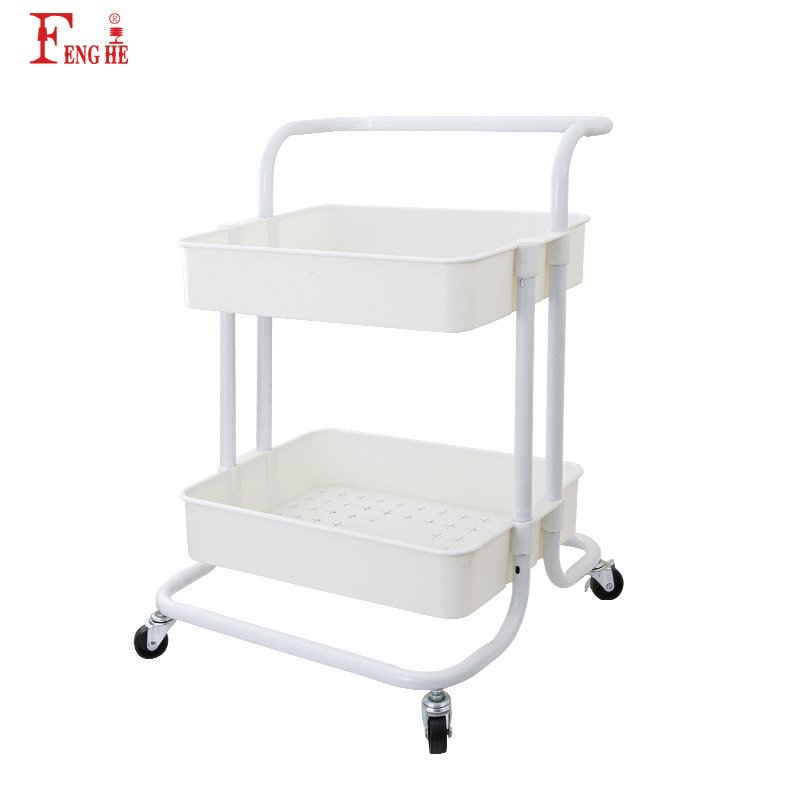 Wholesale White 3 Tier Hair Stylist Barber Furniture Beauty Spa Salon Trolley Cart