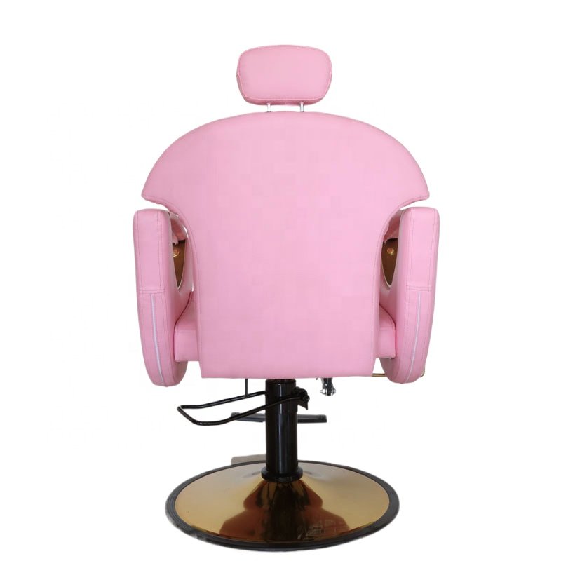 Modern hair salon furniture Beauty Makeup Styling Pink Salon Chair Hair barber chair takara belmont barber chair