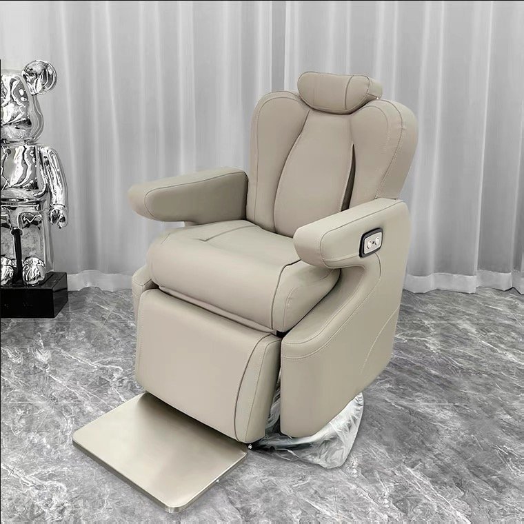 Jincheng salon equipment classic luxury barber shop lounge chair electric barber chair can rotate 360 degrees salon chair.
