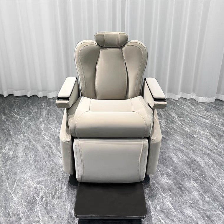 Jincheng salon equipment classic luxury barber shop lounge chair electric barber chair can rotate 360 degrees salon chair.