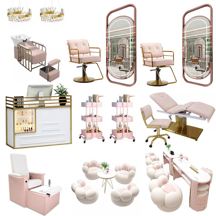 pink salon furniture styling chair salon furniture