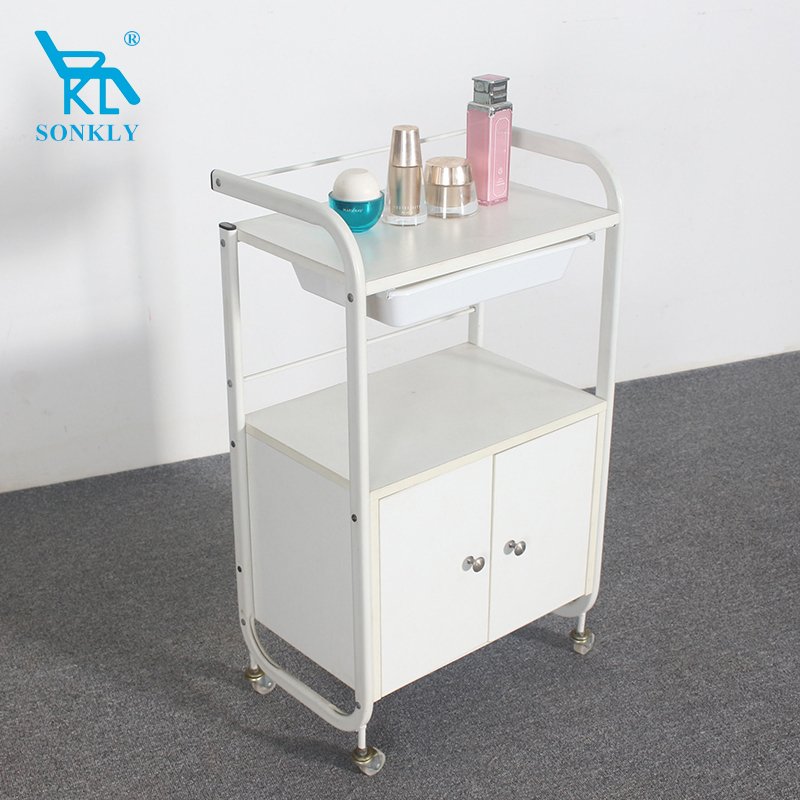 Sonkly Brand Popular beauty salon trolley;Black hair salon trolley for barber shop;Hot sale tools for hairdressing shop