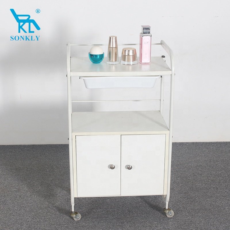 Sonkly Brand Popular beauty salon trolley;Black hair salon trolley for barber shop;Hot sale tools for hairdressing shop