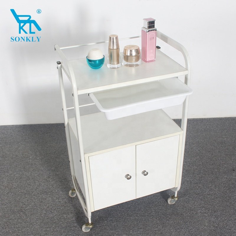 Sonkly Brand Popular beauty salon trolley;Black hair salon trolley for barber shop;Hot sale tools for hairdressing shop