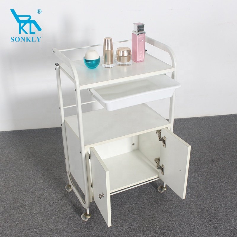 Sonkly Brand Popular beauty salon trolley;Black hair salon trolley for barber shop;Hot sale tools for hairdressing shop