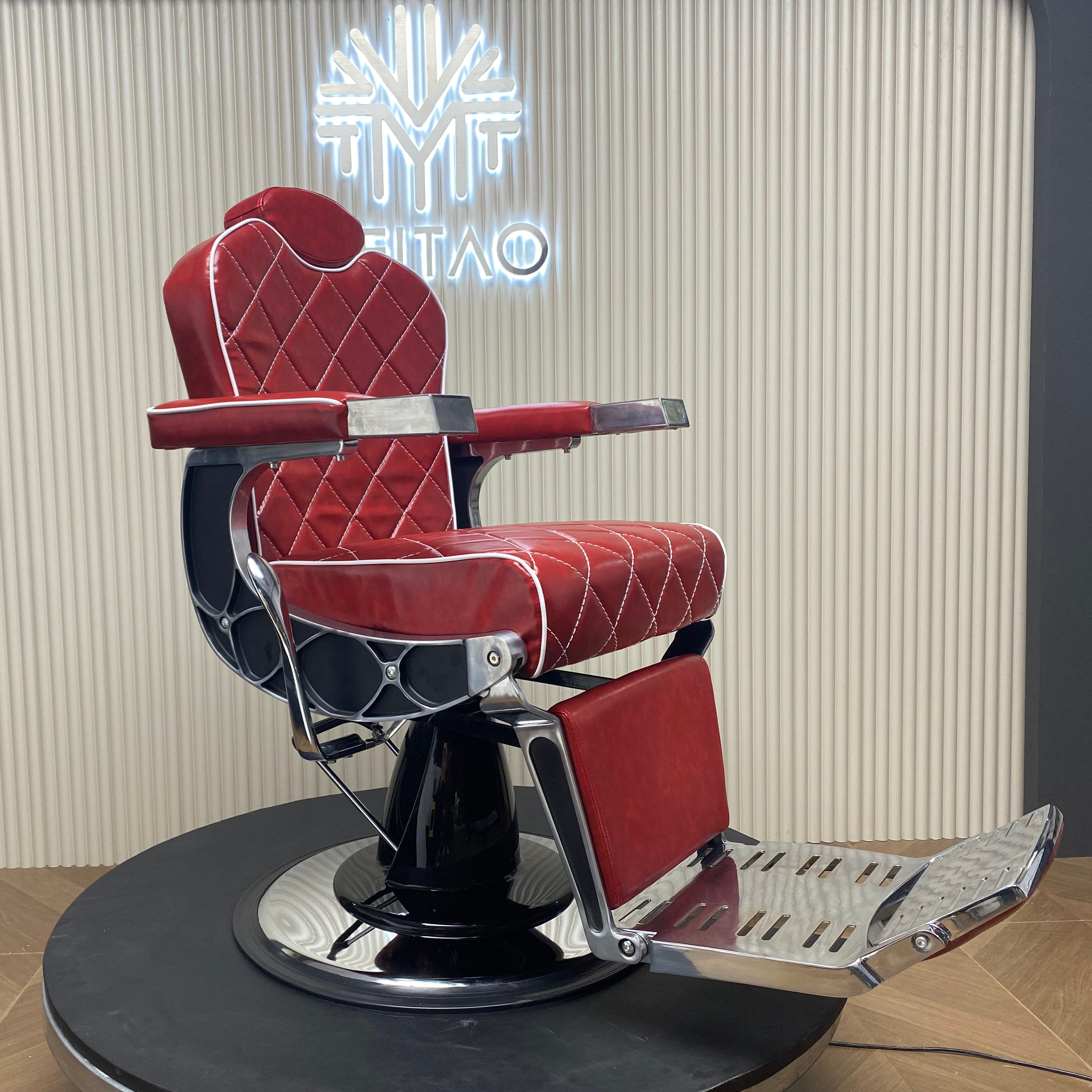red color modern barber chair heavy duty barber chairs hot sale hydraulic barber chairs