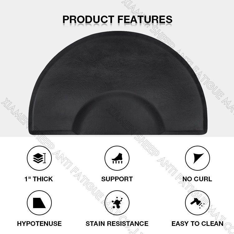 Sheepmats Waterproof PVC PU Anti Fatigue Chair Beauty Salon Barber Station Floor Mats,Barber Workstation Antifatigue Mat
