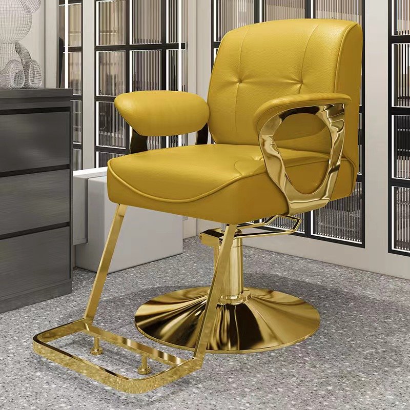 High-end Japanese Hair Salon Chair Can Be Placed Upside Down Shaving Chair Barbershop Lift Rotating Ironing Barber Chair