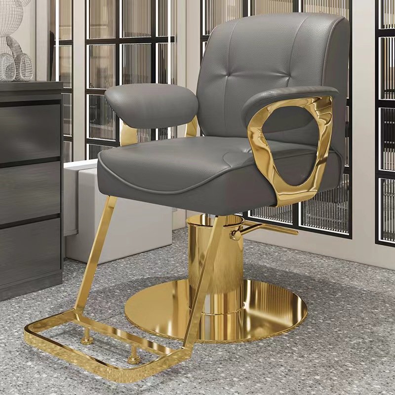 High-end Japanese Hair Salon Chair Can Be Placed Upside Down Shaving Chair Barbershop Lift Rotating Ironing Barber Chair
