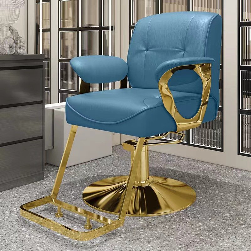 High-end Japanese Hair Salon Chair Can Be Placed Upside Down Shaving Chair Barbershop Lift Rotating Ironing Barber Chair