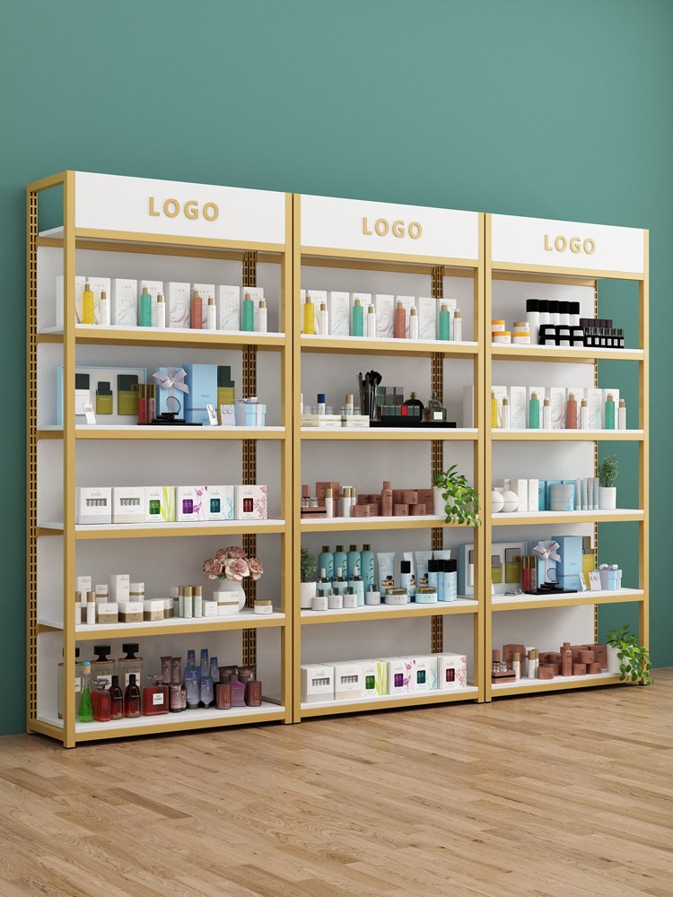 Shelves display cabinets Product display cabinets Beauty salon shelves barbershop multi-layer cosmetic display cabinets