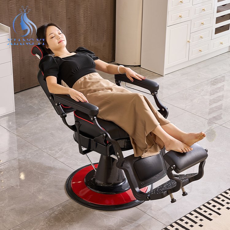 Heavy duty Hydraulic Pump Salon Equipment reclining Beauty men's Barber Chairs