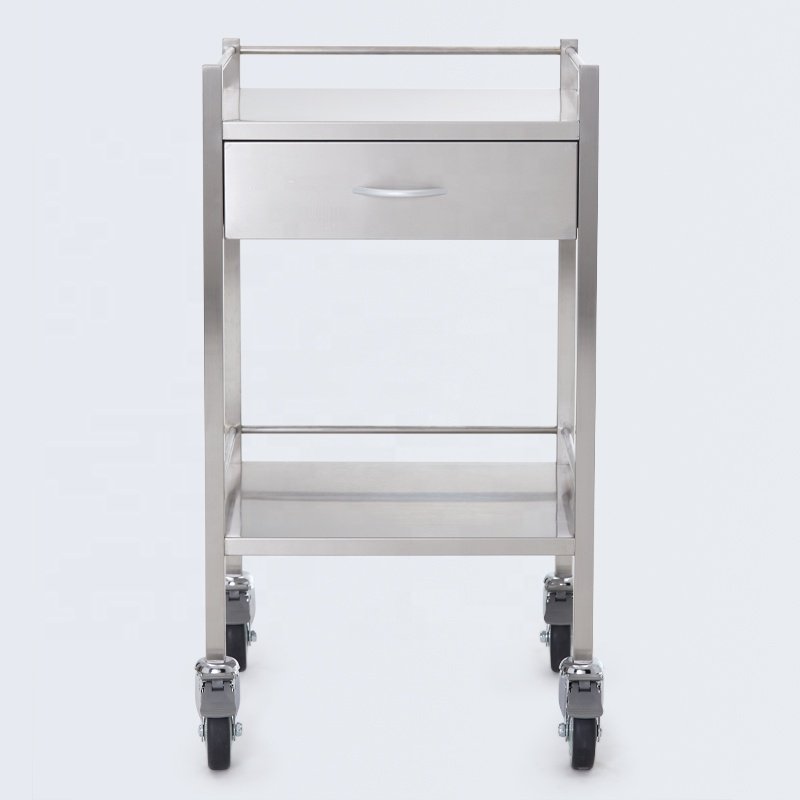 Meditroll MT01 Promote Sales Durable Stainless Steel Trolley On Wheels For Clinic