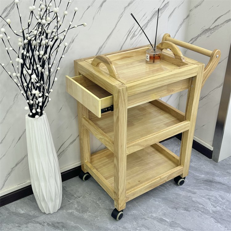 Manufacturer Salon Furniture Wood hand carts & trolleys Three ply travel trolley luggage 4 wheels abs trolley case