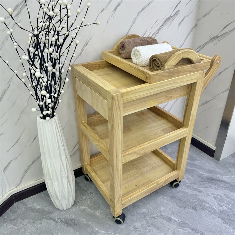 Manufacturer Salon Furniture Wood hand carts & trolleys Three ply travel trolley luggage 4 wheels abs trolley case
