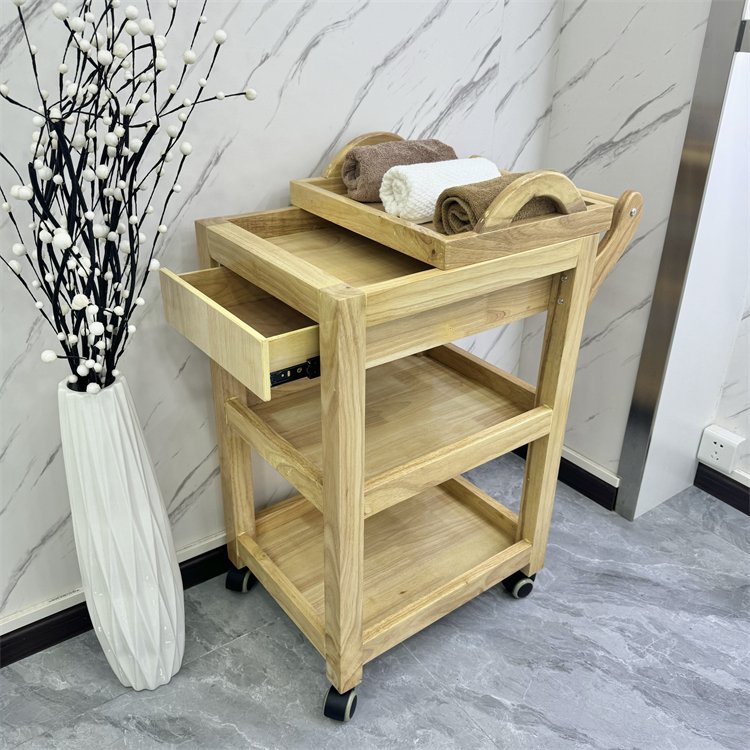 Manufacturer Salon Furniture Wood hand carts & trolleys Three ply travel trolley luggage 4 wheels abs trolley case