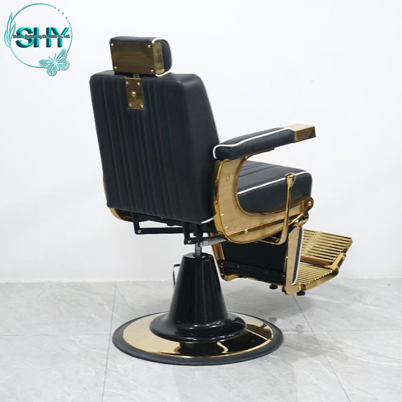 Hot Sale Vintage Style Barber Chair for Beauty Salon Nail Spa Quality Leather Furniture at Cheap Wholesale Price Barbershop Use