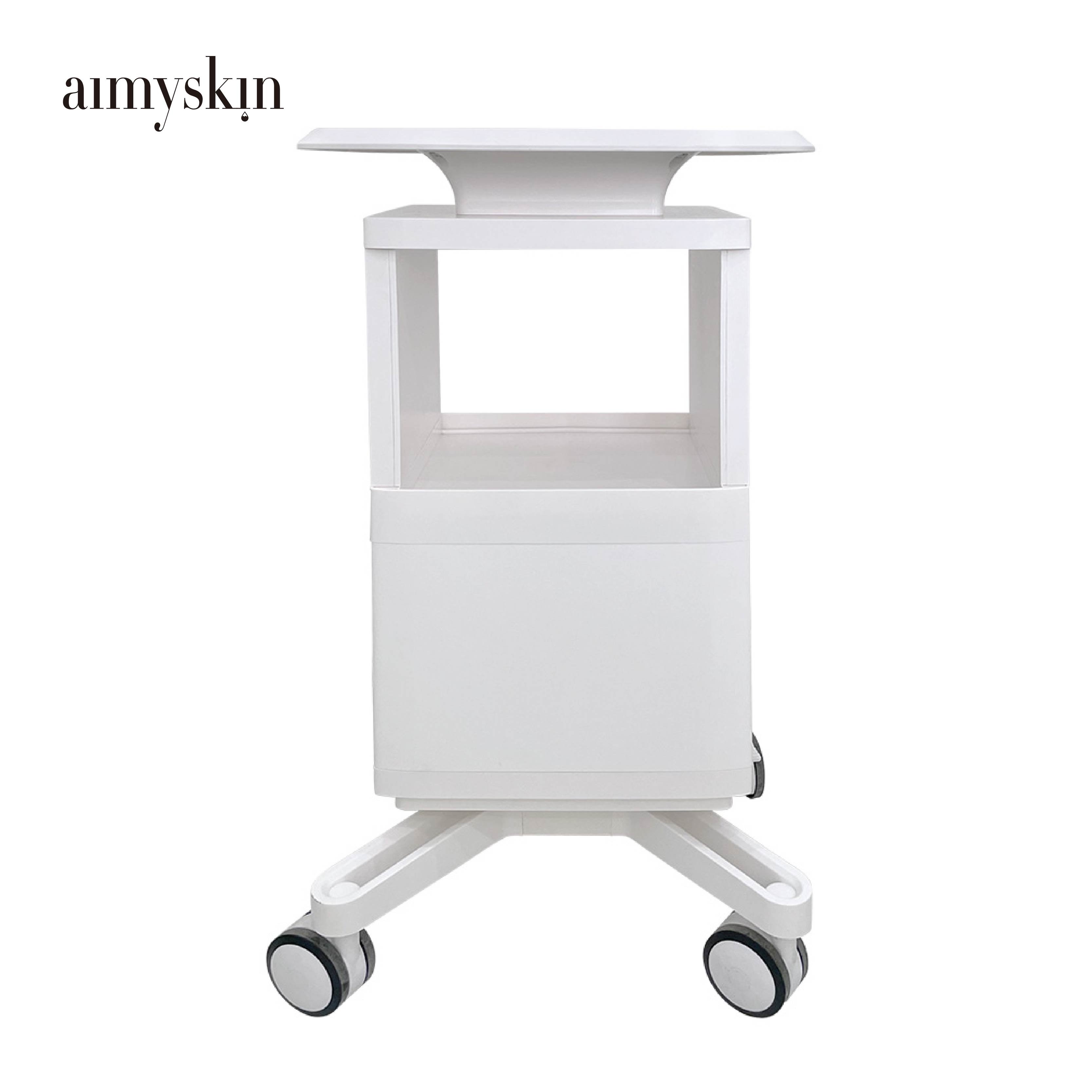 2023 Factory directly supply top grade trolley 4 mobile wheels portable facial spa beauty salon machine beauty trolley 2 drawers