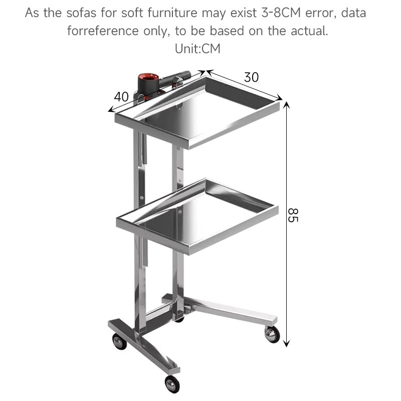 Salon Trolley Cart Hair Extension Metal Foldable Beauty Hair Hairdressing Cart Spa Salon Trolley