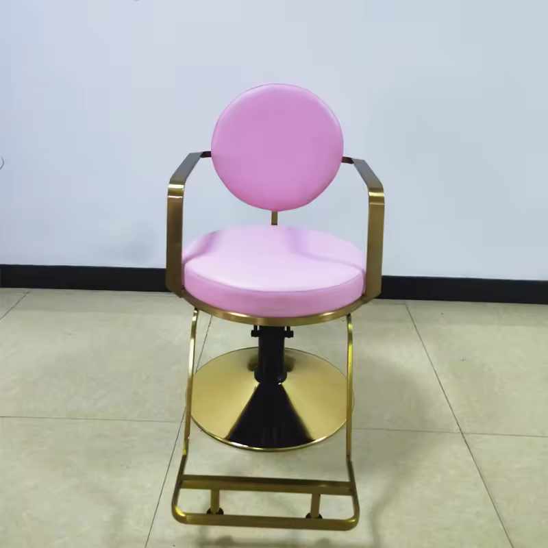 2024Latest Saloon Chair Hairdressing Barber Chair Pink Hair Stylist Chair For Barbershop