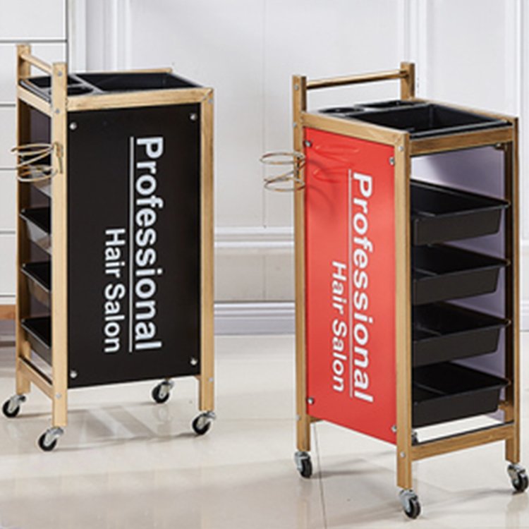 3 Tier Rolling Minimalist 4 Wheels Salon Trolley Cart Tools Cart cheap trolley salon carts wholesale salon trolley hairdressing