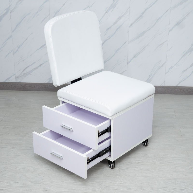 Factory Price hair and beauty salon furniture luxury brown white pedicure foot rest stool with foot rest height adjustable