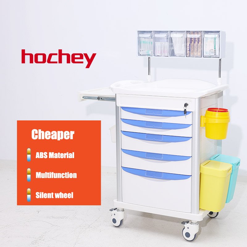 Humanized design, diversified functions, and maximum capacity ABS Emergency Trolley Medication Cart