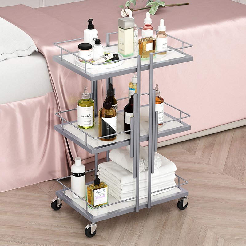 Nordic metal frame layer tools, car hairdressing equipment set, furniture, beauty salon trolley