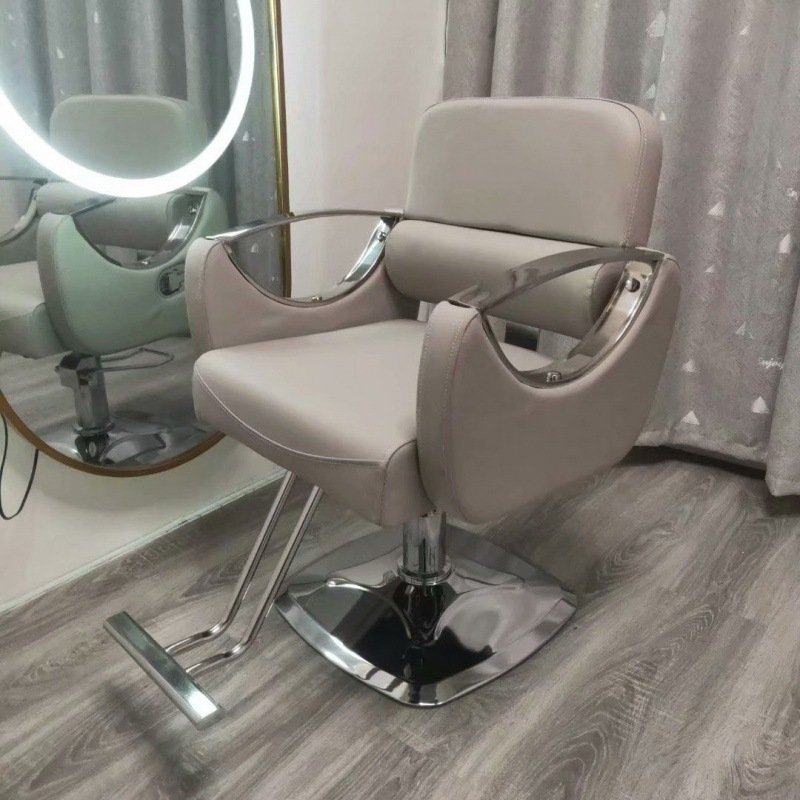 2024 Wholesale Hair Salon Chair Barber Chair Shaving Lift Rotary Ironing and Dyeing Hair Cutting Chair Can Be Placed Upside Down