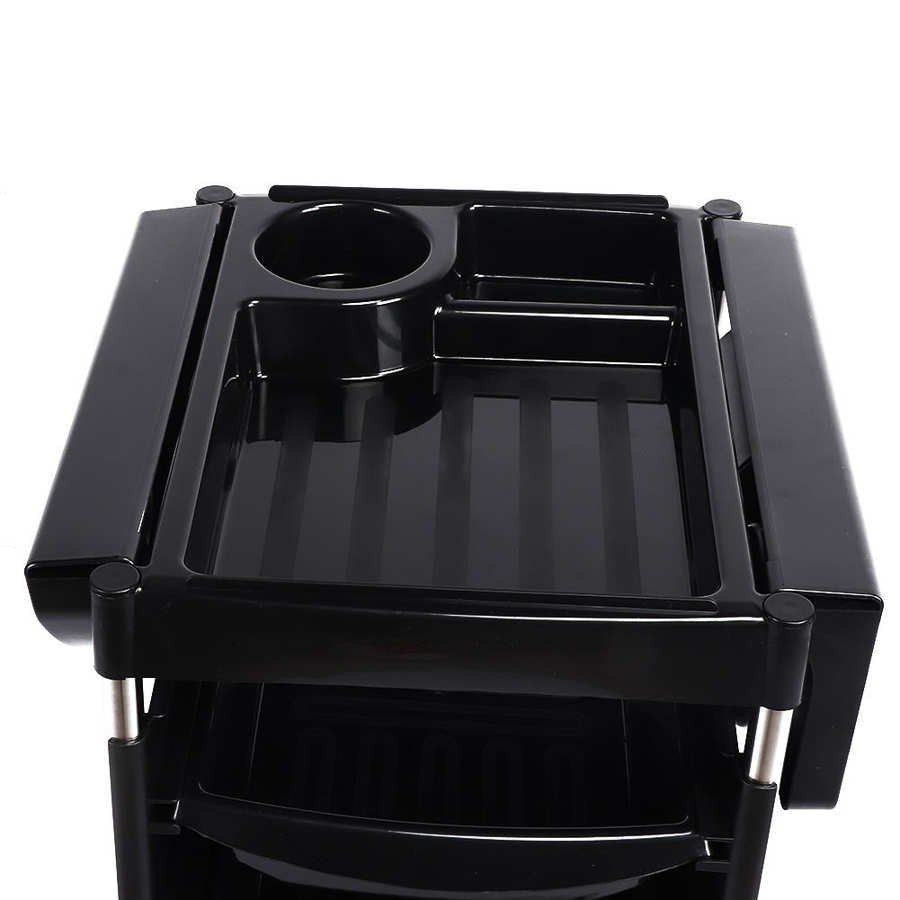 Wholesale Hairdressing Tool Salon Trolley Hair Coloring Storage Cart With Wheel Hair Dryer Holder with Drawers