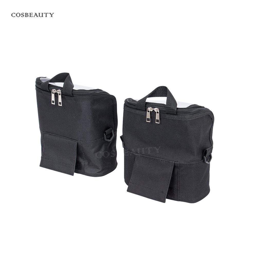 Portable Custom Nylon Trolley Beauty Cosmetic Vanity Make Up Bag Suitcase Rolling Makeup Case