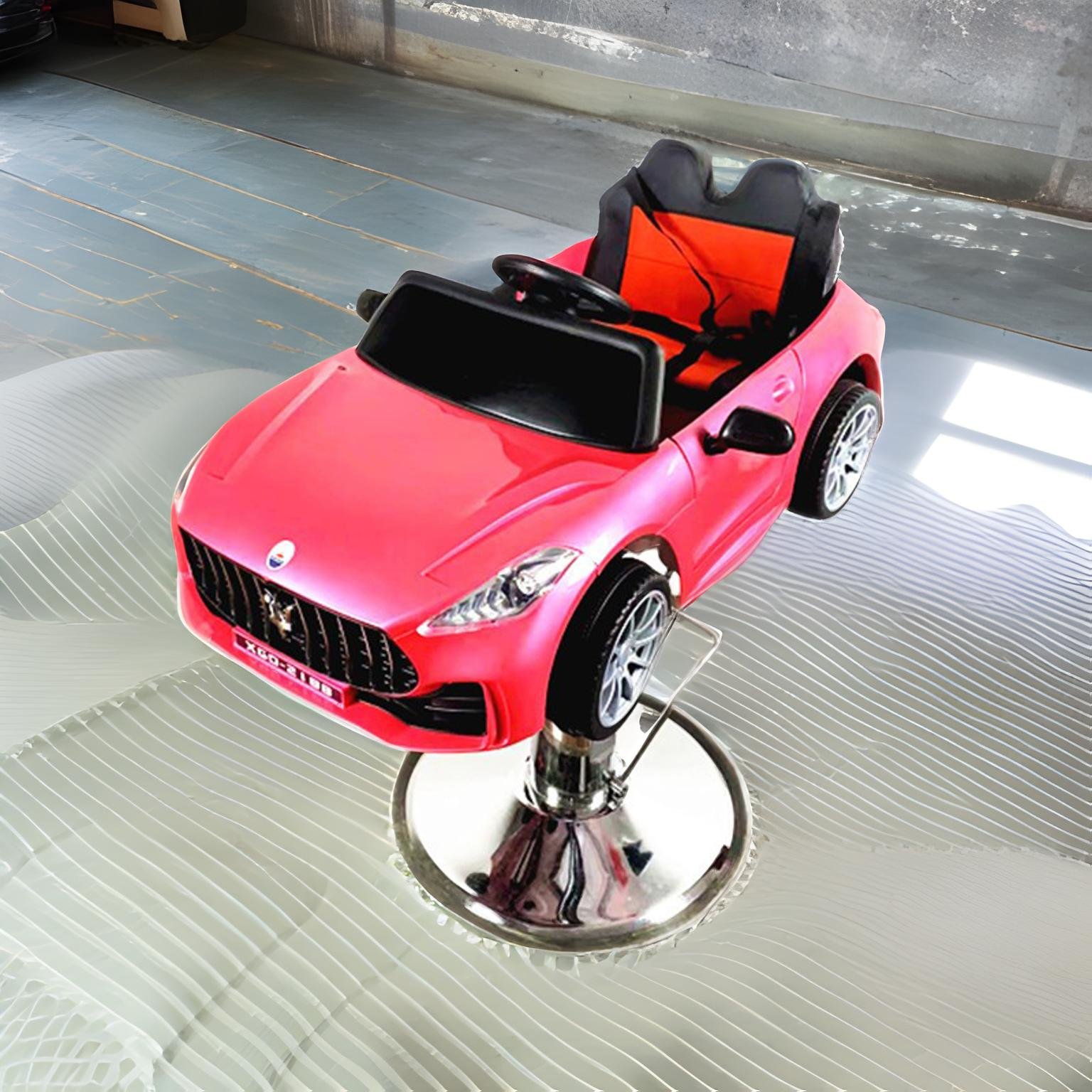 New Design Hydraulic Hair Cutting Chair for Kids Beauty Salon Chair with Music Car Design Children Barber Chair
