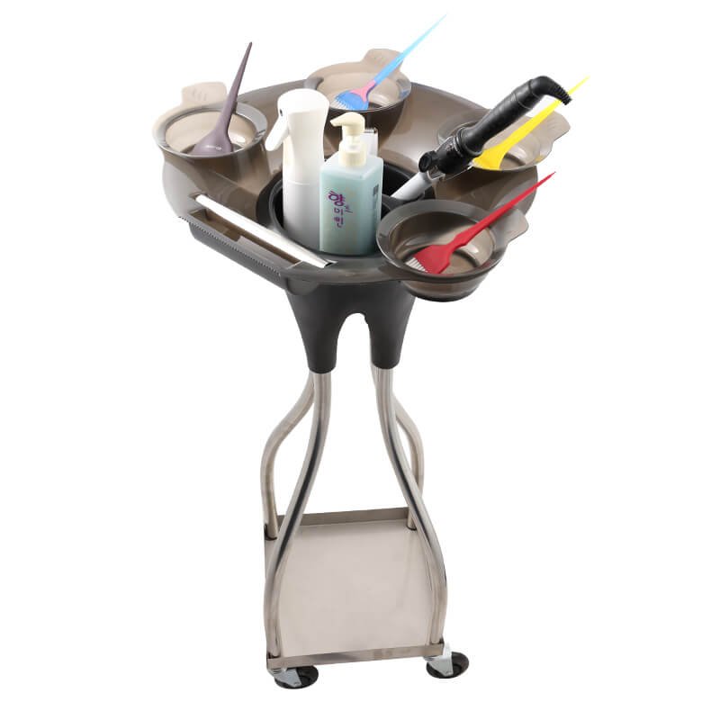 Rolling Trolley for Hair Dye Professional Salon Hairdressing Trolley Barber Equipment