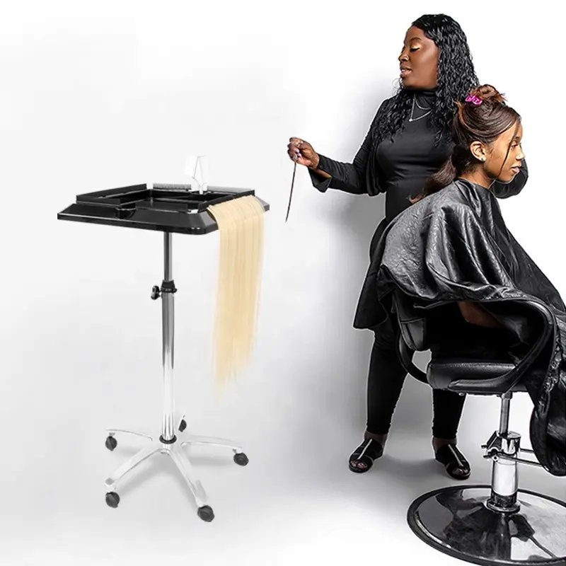 High quality removable salon trolley hair extension tool trolley for wigs