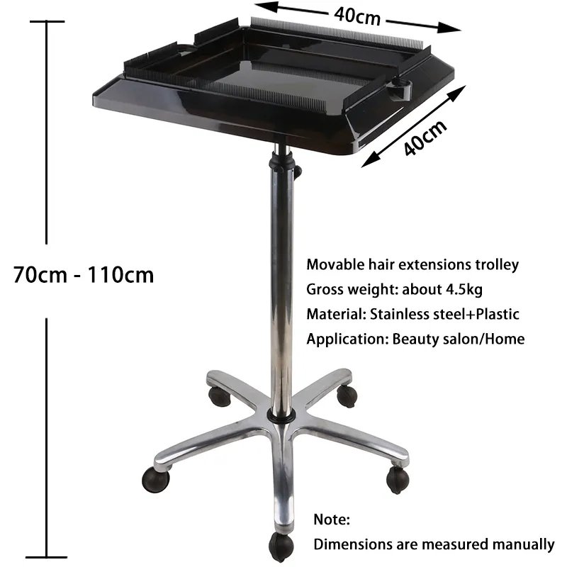 High quality removable salon trolley hair extension tool trolley for wigs