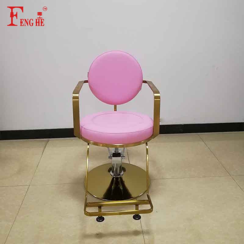 2024 fenghe new pink chair threading chair hair salon chair for barber shop