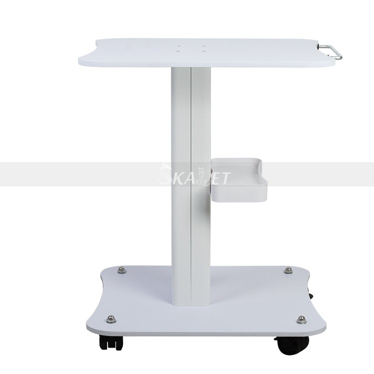 Hot selling white esthetician beauty cart rolling salon utility trolley on wheels