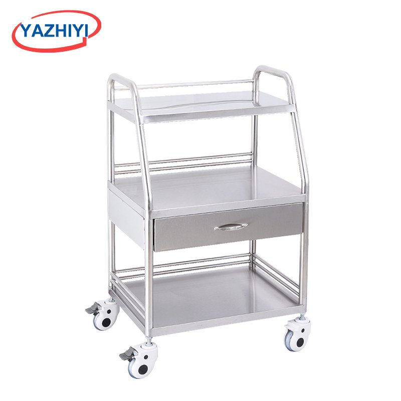 Wholesale Cheap Price Medical Trolley Cart For Hospital Or Clinic Stainless Steel Instrument Trolley