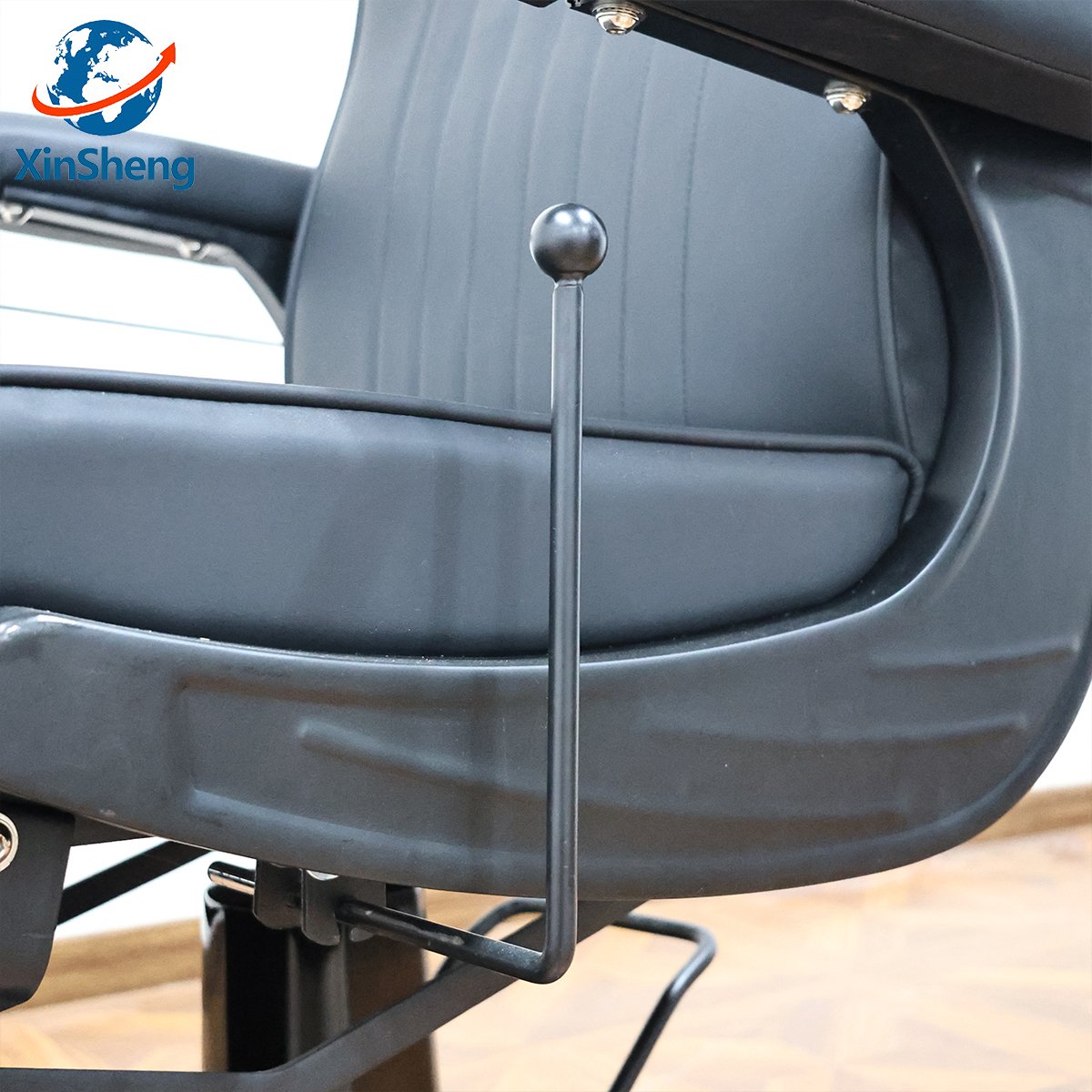 Modern salon barber chair beauty chair stainless steel leather hair cutting styling chair hair salon furniture