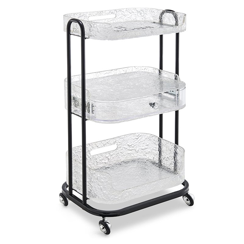 Manufacturer Best-seller Deluxe Edition New Material Beauty Salon Trolley Multifunction Multilevel Spa Barbershop Cart