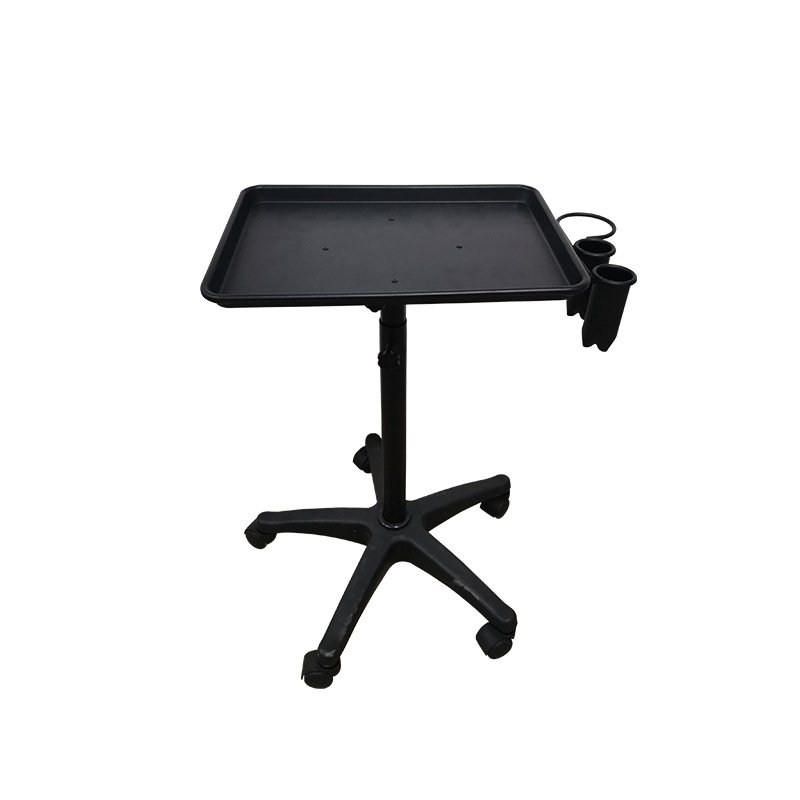 Salon Furniture Modern Adjustable Height Salon Working Trolleys Hair Salon Trolley Hairdressing Cart Tray with Wheels